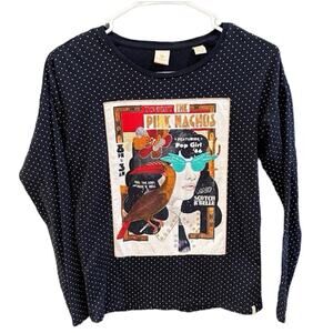 Scotch & Soda Polka Dot Concert Poster Shirt, VGUC, Sz 12/152cm (12A)